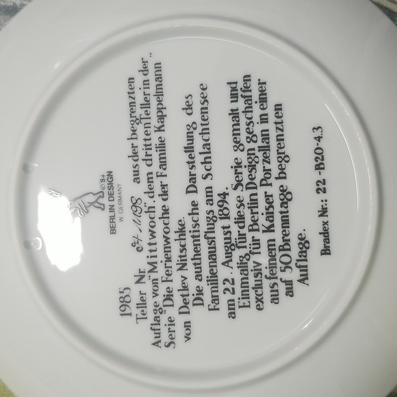 3 Berlin Design Holiday Week of Family Kappelmann1984 Plates Detlev Nitschke - Picture 8 of 11